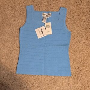Joseph A Light Blue Ribbed Tank Top